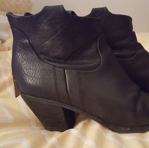 Black ankle booties